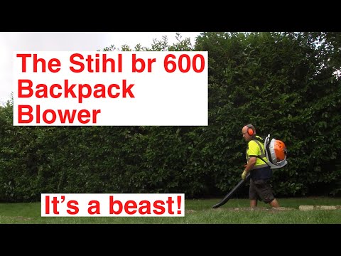 The Stihl BR 600 backpack blower, review.