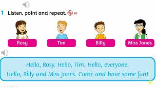 FAMILY AND FRIENDS: UNIT STARTER - HELLO - LESSON 1,2