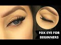 HOW TO: FOX EYE MAKEUP FOR BEGINNERS | DRUGSTORE