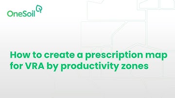 How to create a prescription map for VRA by productivity zones