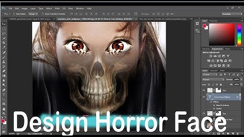 How to Design horror Face in adobe Photoshop cs5 cs6 cs4 cs3 7 0 By Technical Haseeb