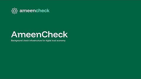 AmeenCheck Demo