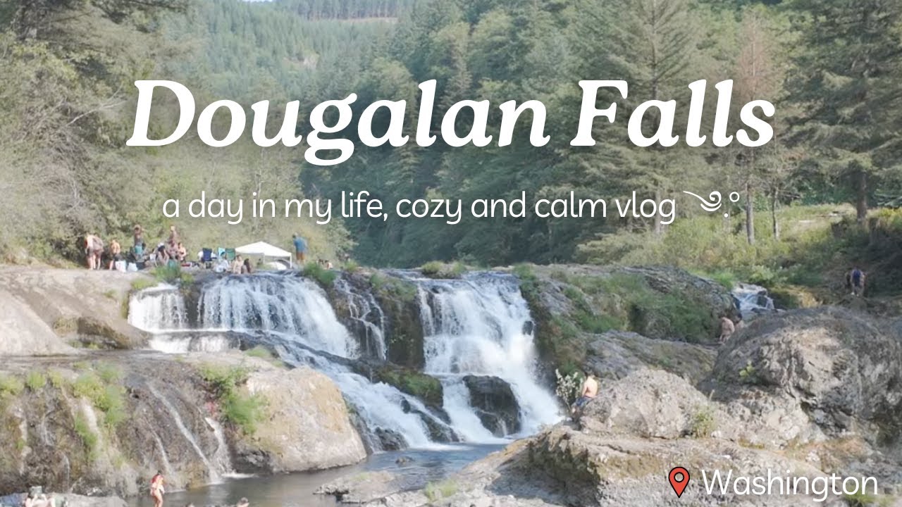 🌲✨ Tranquil Vlog to Washington’s Local Waterfall Spot (˶ᵔ ᵕ ᵔ˶)