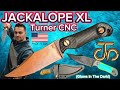 The best fixed blade of 2023 turner cnc jackalope xl review  edc self defense bowie knife usa 3v