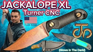 The Best Fixed Blade of 2023!? Turner CNC Jackalope XL Review | EDC Self Defense Bowie Knife USA 3V