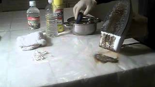 This video shows you how to clean a iron inside and out that has burnt
on stains