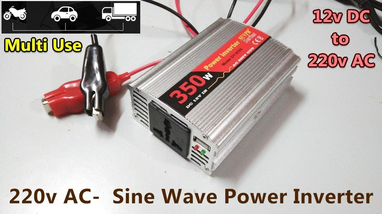 2000Watt Pure Sine Wave Inverter Peak Power 4000 Watt 12V DC to 230V/240V AC Converter 2 universal AC Outlets & LCD display Power Inverter with wireless Remote Control Cantonape