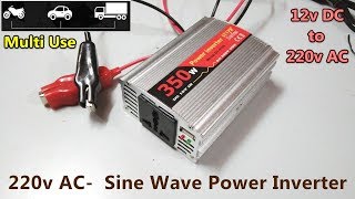 Correction Sine Wave Power Inverter 600 W DC 12 V to 220 V Converter avec panneau solaire 