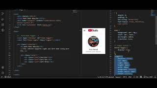 “A dark mode website built using pure HTML & CSS with CSS variables and toggle switch, no JavaScript
