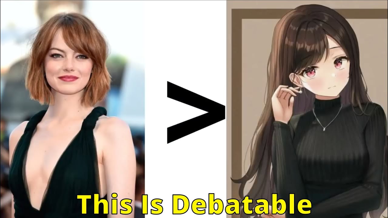 Женщины из аниме против реальных женщин