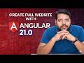 How to create real-website in Angular Framework 21.0 Version | #angular