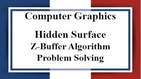 Lec:24| Hidden Surfaces | Z-Buffer Algorithm & Problem Solving | Computer Graphics| Bangla Tutorial 