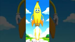 Banana goes zoom! 🍌🚀#BananaRocket #KidsCartoon #FunShorts #8SecondStory