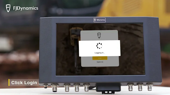 FJD 3D Excavator Guidance System User Guidance - 1. Login and Register