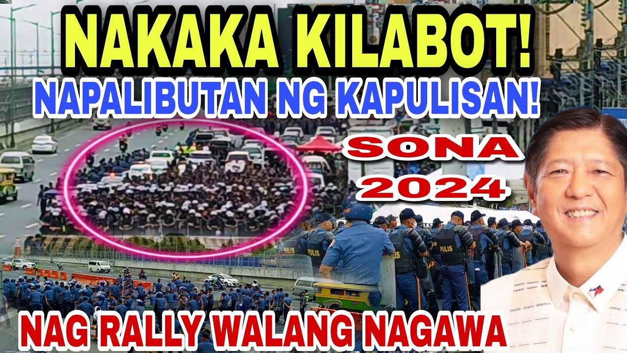 NAKAKA KILA*BOT NAPALIBUTAN NG KAPULISAN MGA NAG RALLY WALANG NAGAWA ...