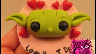 Valentines Day Yoda Cupcake Topper: Valentines Day Collaboration with Hanielas