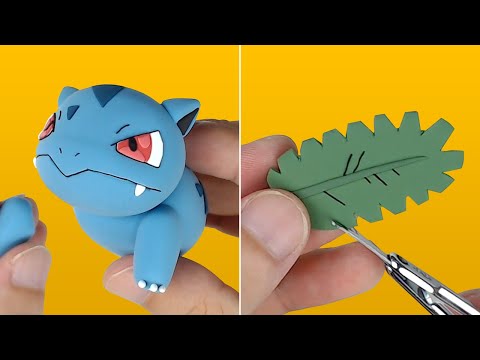 Pokémon Clay Art: Ivysaur!! Grass/Poison Pokémon &amp;amp; Compare with 2016 Ivysaur