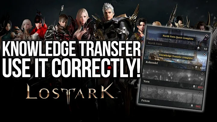 LOST ARK USE KNOWLEDGE TRANSFER CORRECTLY! [BEGINNER'S GUIDE]
