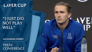 Alexander Zverev Press Conference | Laver Cup 2025
