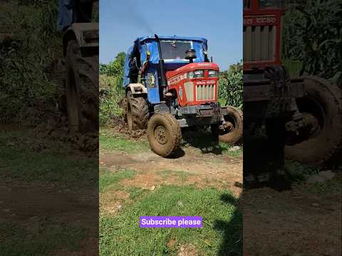 Swaraj Tractor in corn Field - Tractor stuck #tractor #automobile