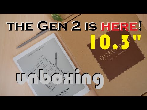 Fujitsu Quaderno A5 (Gen 2.) 10.3 Inch Digital Paper Unboxing