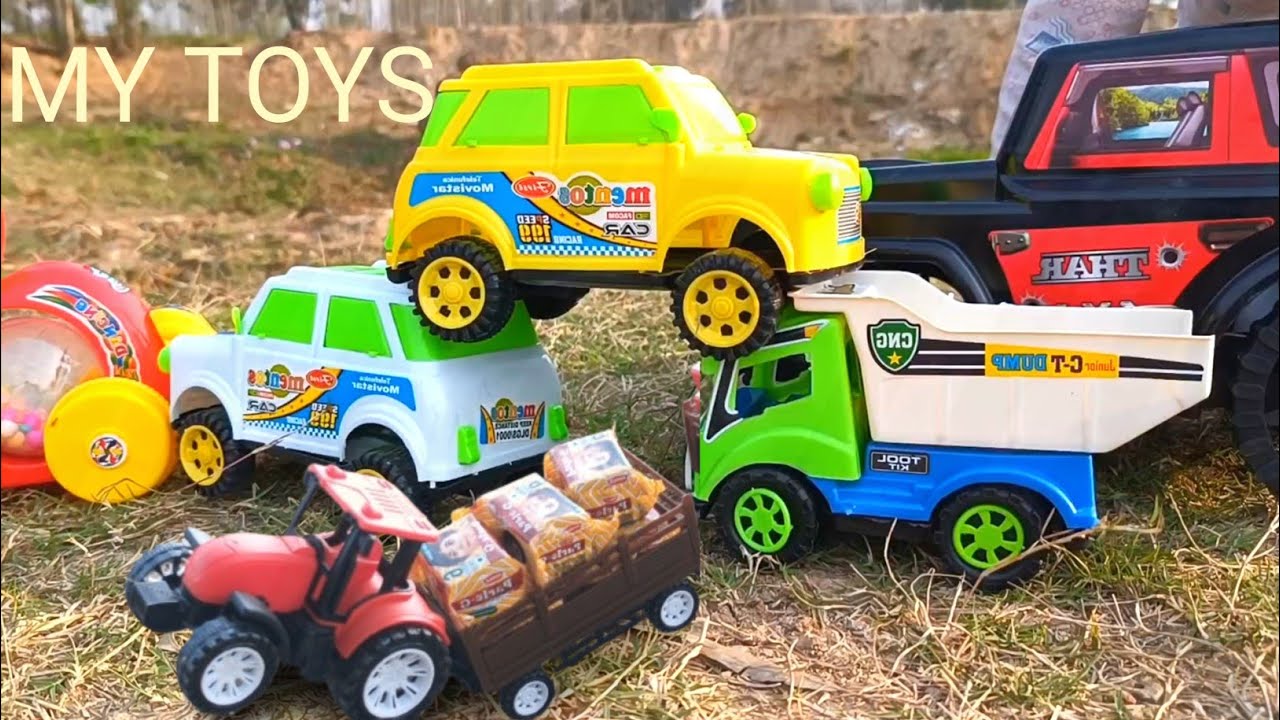 tractor trolley car dumper jcb truck train video | 