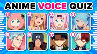 GUESS THE ANIME CHARACTER VOICE ️ Whose voice is this?