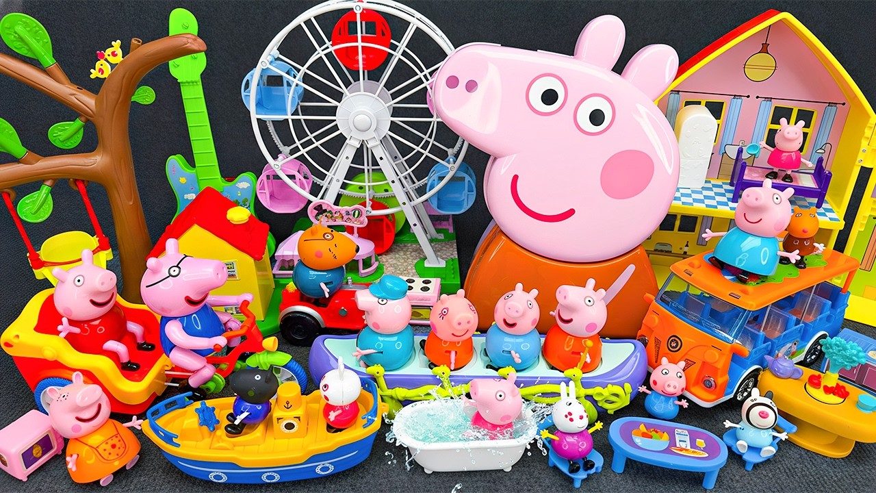 30 Minutes Satisfying with Unboxing Peppa Pig Water Park Slide Pool Playset ASMR Review Toys 2026