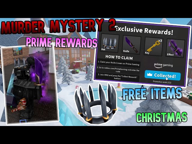How to Get The Prime Rewards in Murder Mystery 2! (Knife Crown and