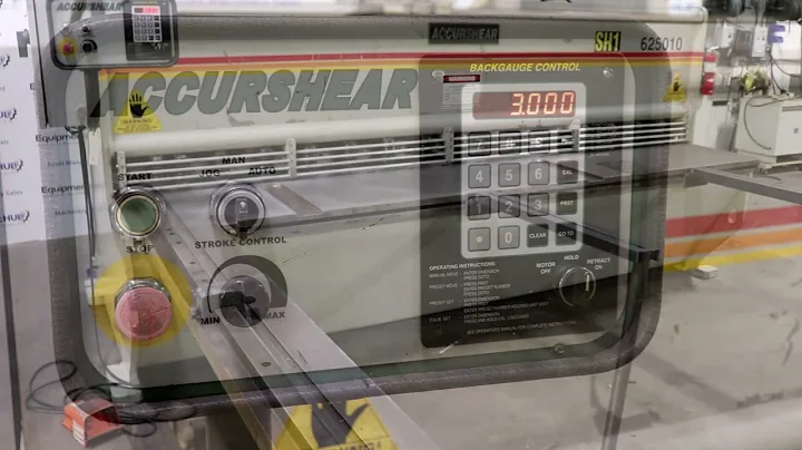 Accurshear 625010 1/4" x 10' Hydraulic Shear