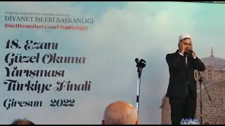 Ramazan Aydemi̇r, Di̇b 2022 Ezanı Güzel Okuma Yarışması Birincisi Resimi