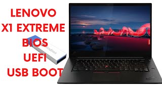 How to Get Into BIOS And Enable UEFI USB Boot On Lenovo ThinkPad X1 Extreme 20MF | Step By Step