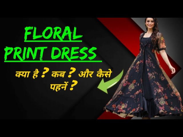 Big flower printed slub cotton Gown with dhori – Roshni Boutique