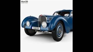 3D Model Bugatti Type 57SC Atlantic with HQ interior 1936 at  3DExport.com