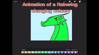 Rainwing changing colours