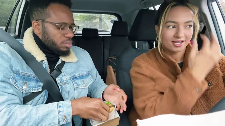 Lamb tries a cheeseburger for the first time