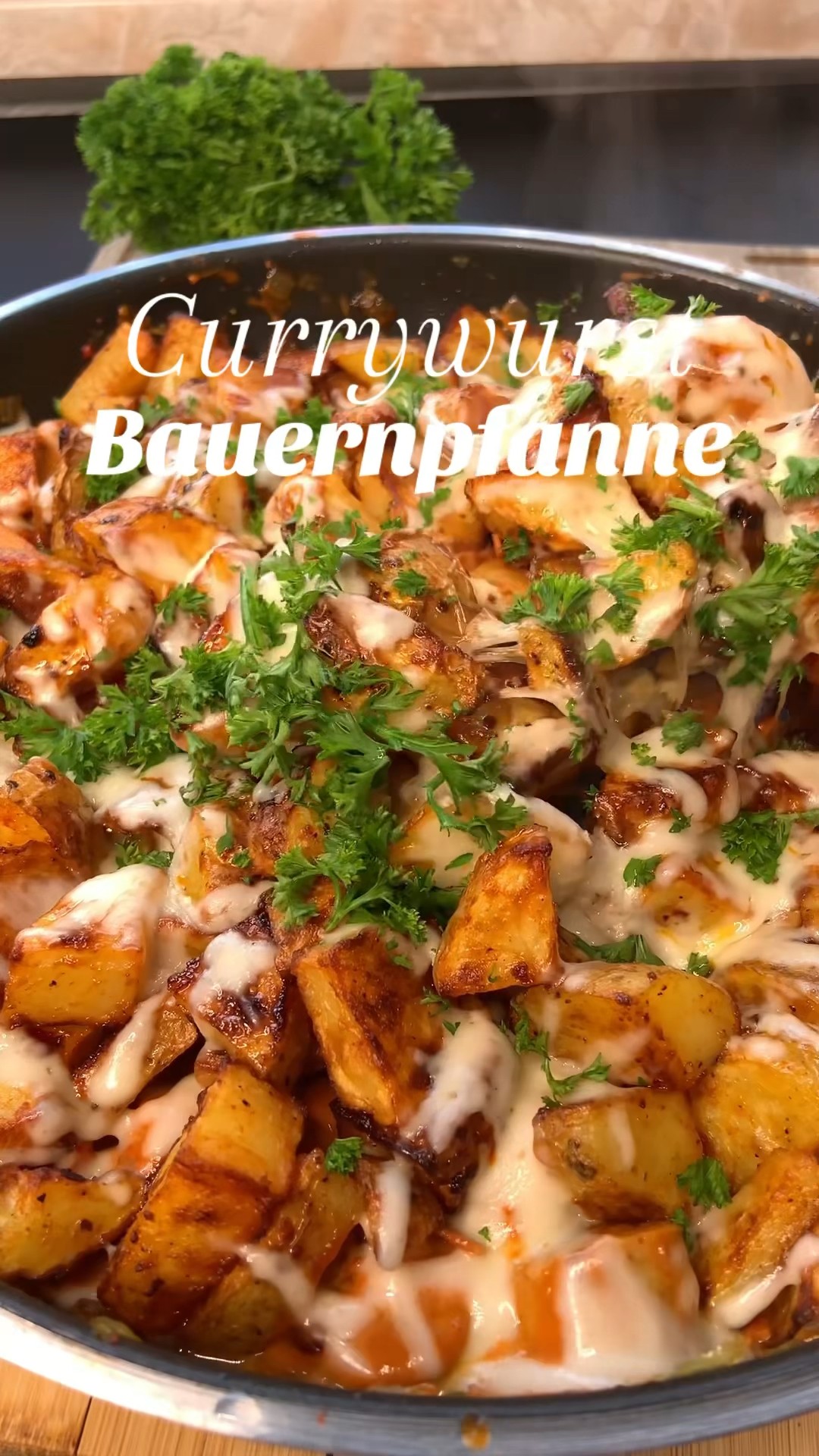 Currywurst Bauernpfanne 🌭 #currywurst #waskocheichheute #rezept #viral ...