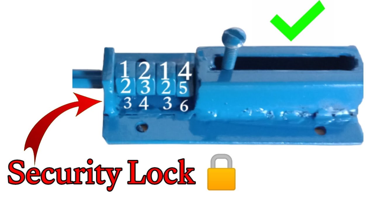 how to make security door lock || making security lock || Anjum Bhai ...