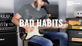 Video thumbnail of "Ed Sheeran - Bad Habits - Electric Guitar Cover by Kfir Ochaion"