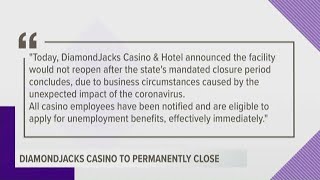 DiamondJacks Casino & Hotel in Bossier City closes its doors, cites impact of COVID-19