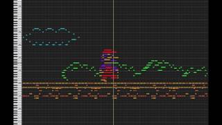 Video thumbnail of "MIDI Drawing no. #13 - Super Mario!!"