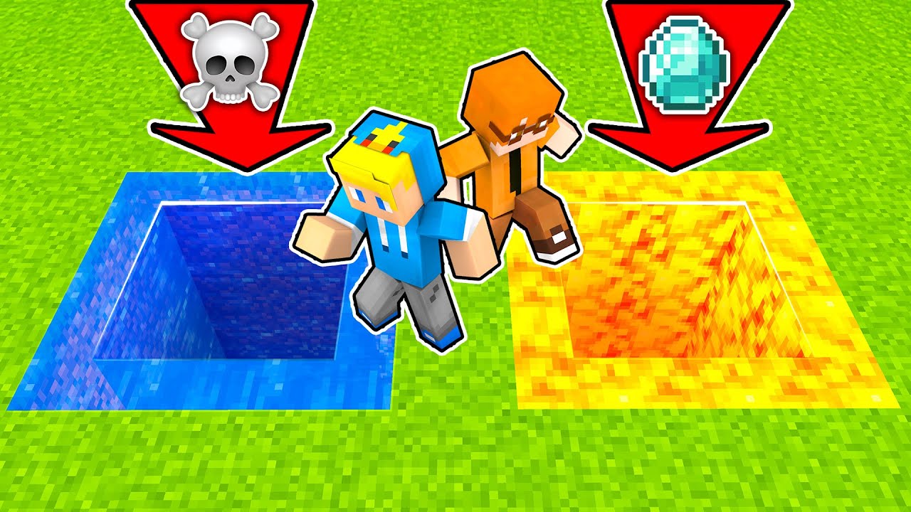 Non CADERE nel BUCO SBAGLIATO Su Minecraft!