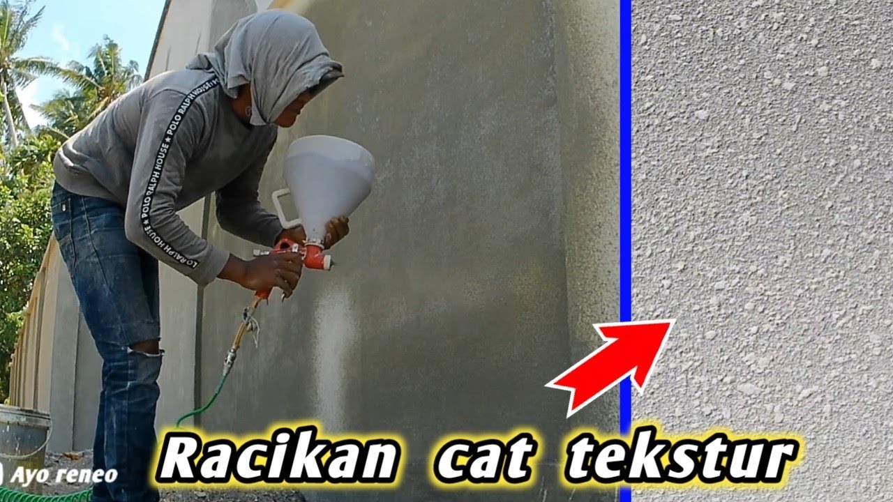 Begini cara saya membuat campuran cat tekstur  sendiri