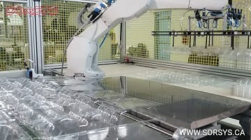 Robotic stacker for vacuum forming production - R100