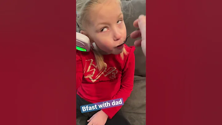 Breakfast with dad. #autism #specialneeds #breakfast