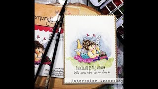 Watercolor Wednesday: Stamping Bella