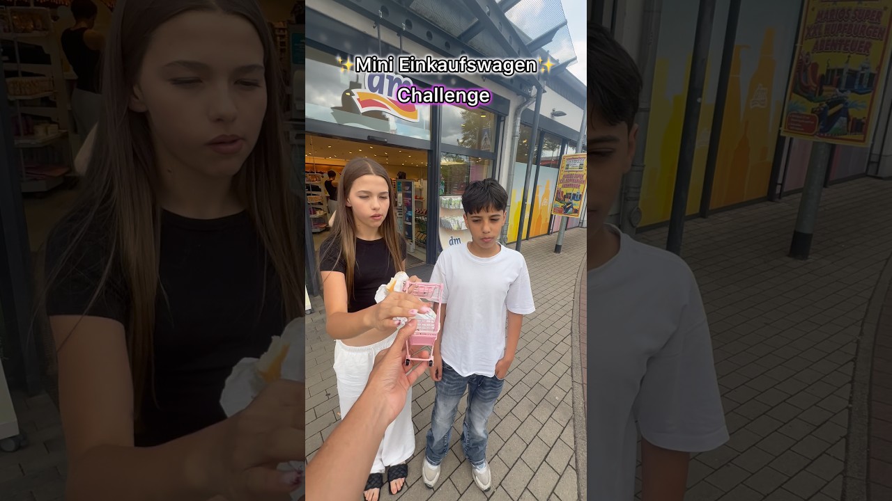 MINI EINKAUFSWAGEN CHALLENGE ‼️✨😭#shorts