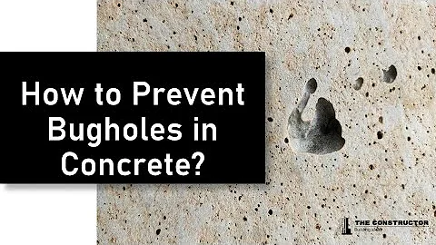 What causes bug holes in concrete?