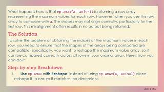 Understanding np.argwhere in NumPy: How to Find Maximum Values in Each Row