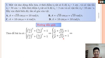 CĐ 1.4: Công thức độc lập thời gian (Mức 3)- Vật lí 12- Thầy Nguyễn Sỹ Trương